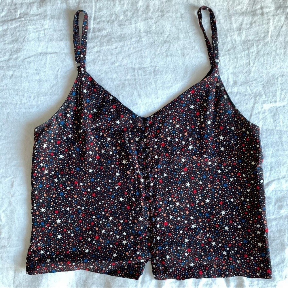 Madewell red white and blue star top